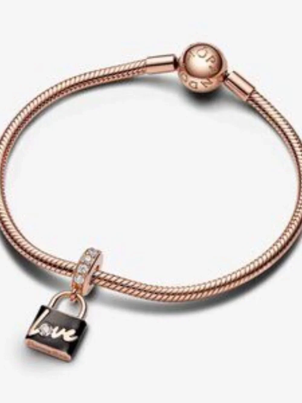 Love Padlock Dangle Charm